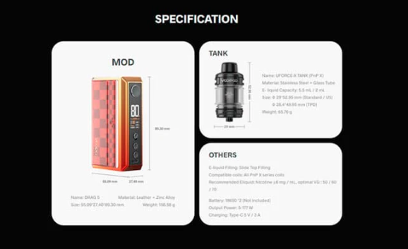 Voopoo DragX 5 Kit (Buy 1 Get 1)